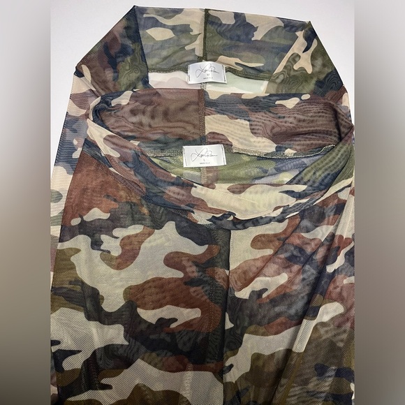 NWOT ⚜️🪖⚜️ Laina Rauma camo mesh see through biker shorts - Picture 8 of 12